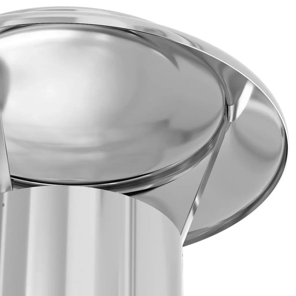 Estensione Camino Argento 25 x 25 x 65 cm Acciaio inossidabile 42008443