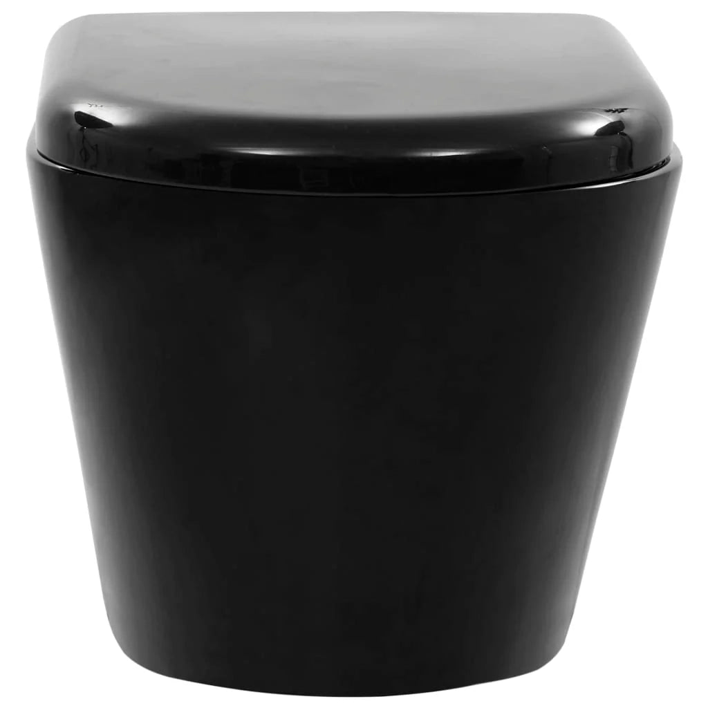 WC sospeso senza brida vaso in ceramica nero 02_0003588