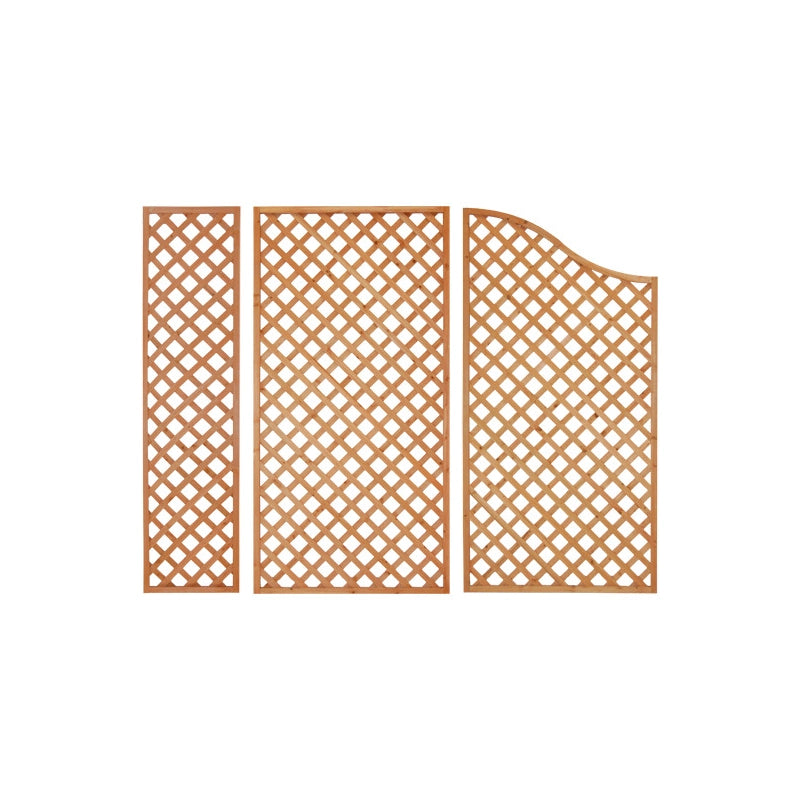 Set da 4 Pannelli Legno bucherellato 100x200cm forma onda