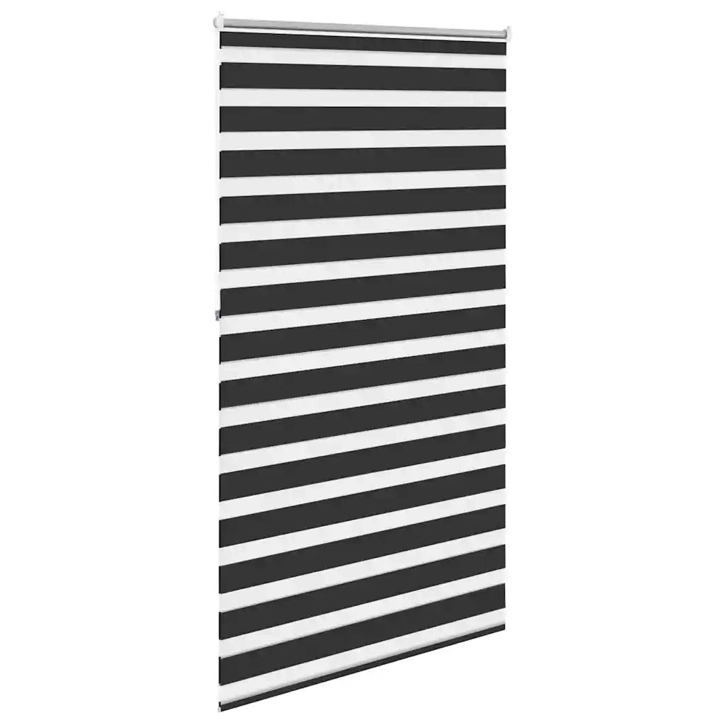 Tenda a rullo zebra 120,9x230 cm Tessuto Larghezza 116,7 cm nero 240220