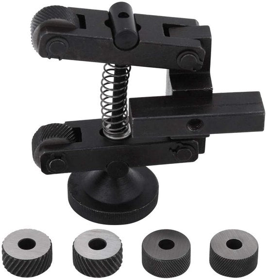 Set di utensili per la lavorazione a freddo - Carrello a doppio cerchio in acciaio - Pulegge a vite diagonale a lineare - Passo 0.5/1/2mm - 1 pezzo - Qualità professionale - Set di attrezzi per tornio