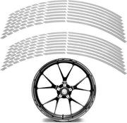 Set di Strisce di Protezione per Gomme Riflettenti Completo - Blu/Argento