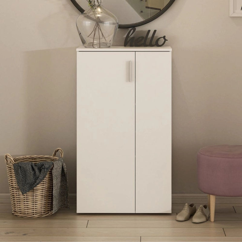 Mobile multiuso Lucio 2 ante H 120cm. colore bianco