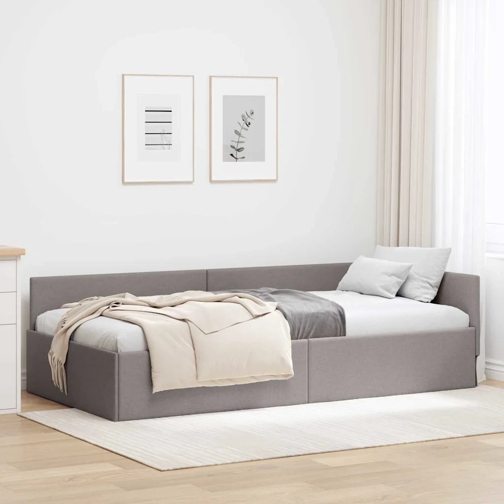 Cornice del letto ad angolo Talpa 90 cm x 200 cm Tessuto 42016048