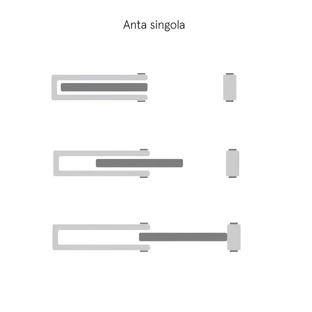 Controtelaio interni porta scorrevole anta singola cartongesso logika ermetika *** misure 90 x 210 cm, confezione 1