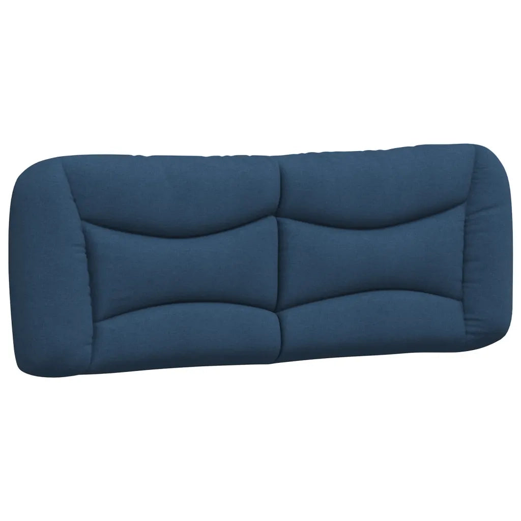Cuscino Testiera Hvar Blu 140 cm in Tessuto 374582