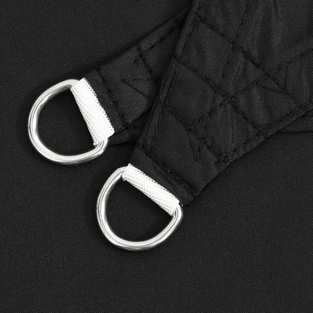 Parasole a Vela Oxford Triangolare 5x7x7 m Nero 135787