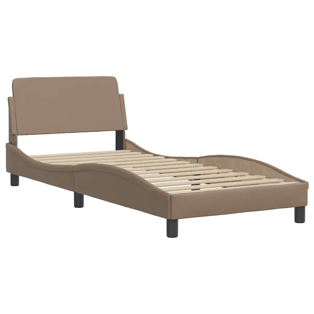 Giroletto Viana senza Materasso Cappuccino 80x200 cm in Similpelle 3208058