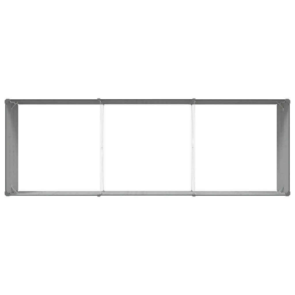 Fioriera Antracite 290 x 100 x 45 cm Acciaio zincato 42018221