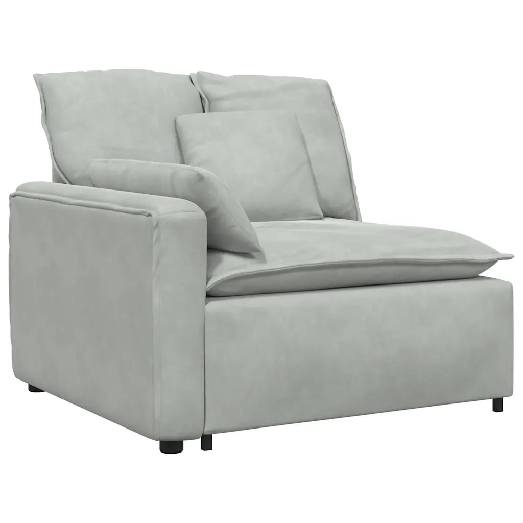 Modulo Terminale Bracciolo Divano Modulare con Cuscini-Sofa Modulare-Divanetto 100 cm 100003