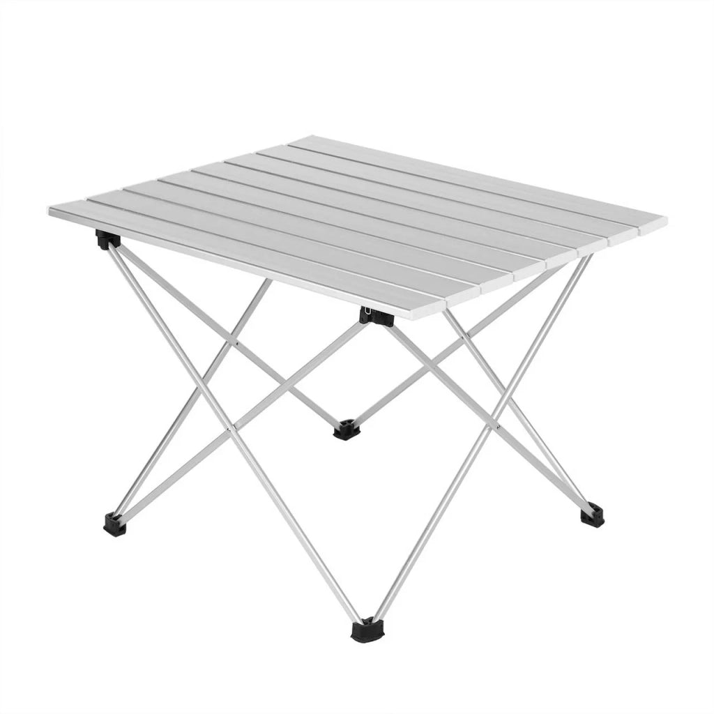 Tavolo da campeggio da giardino in alluminio con custodia per il trasporto 56 x 46 cm 19_0000935