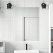 Pellicola a specchio 2 pz-Set di 2 Specchi da bagno Argento PET 291983