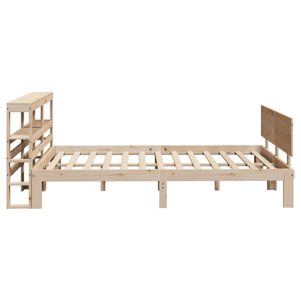 Giroletto con Testiera 160x200 cm in Legno Massello di Pino
