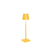 Zafferano - Lampada a led da tavolo Poldina Pro Micro Ocra ricaricabile e dimmerabile - 1.8W 2200-2700-3000K