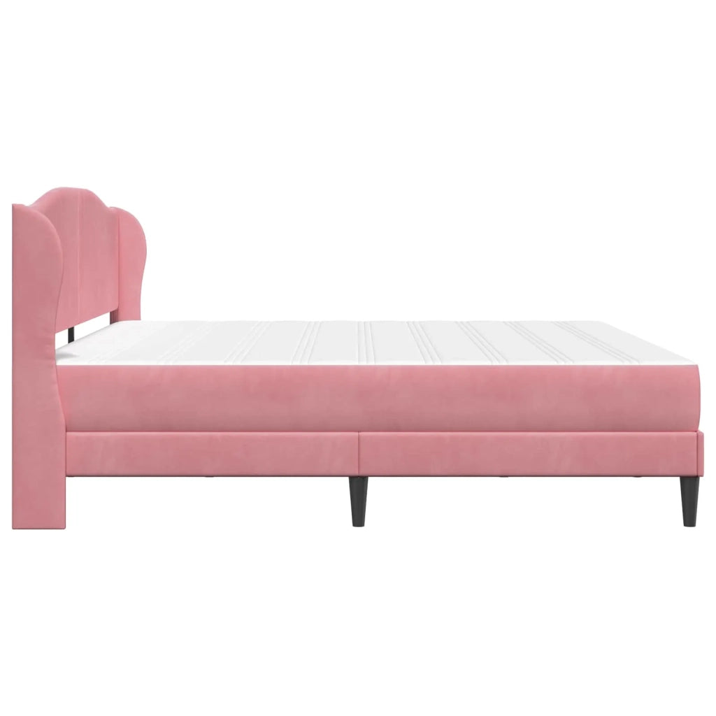 Struttura del letto con testiera Rosa 180 x 200 cm Velluto 3415223