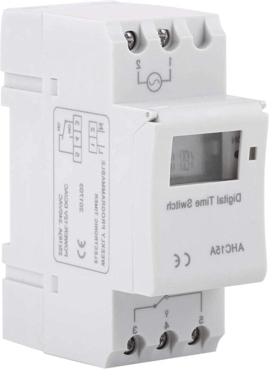 Regolatore di potenza programmabile a scheda DIN con schermo LCD - Interruttore elettronico programmabile - 12V