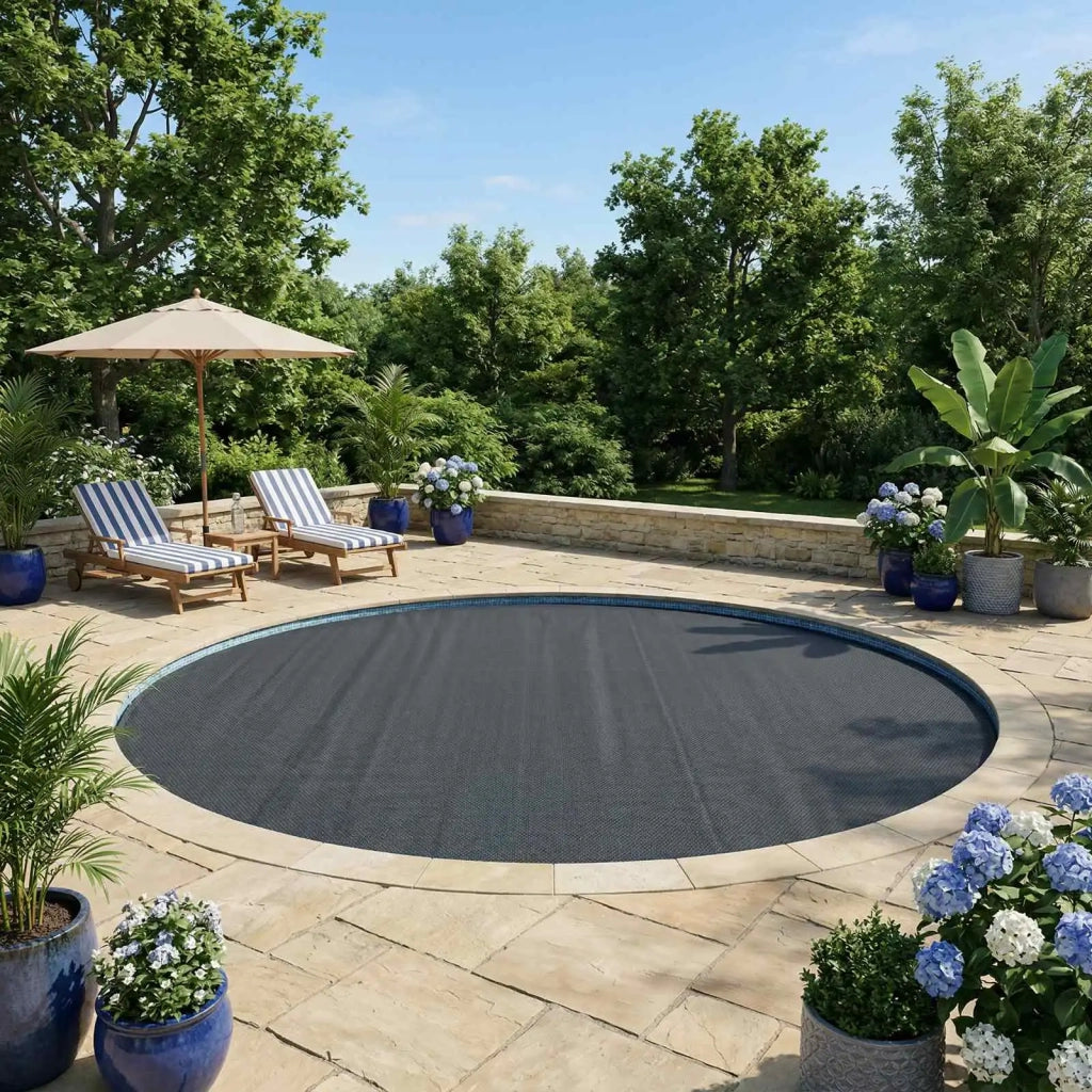 Copertura per piscina Nero 600 cm PE 42034625