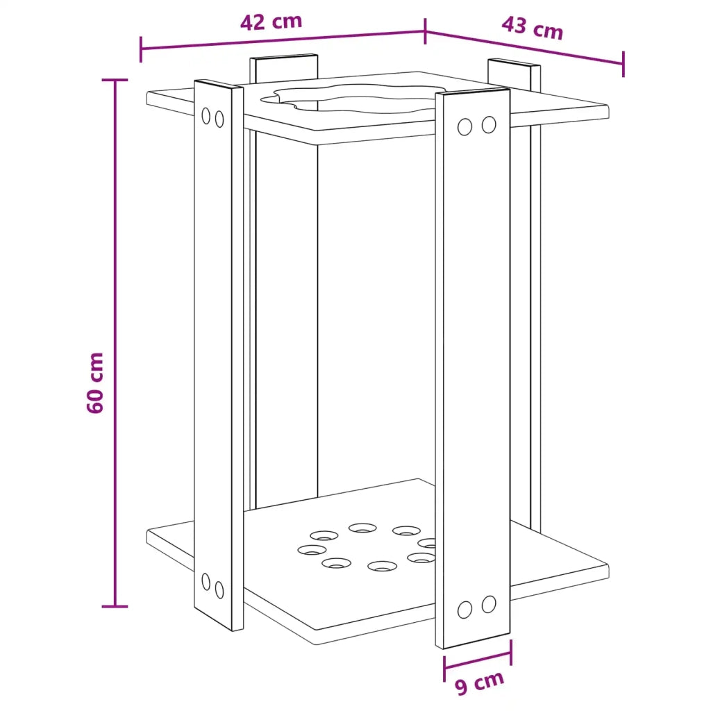 Supporto per stecche da biliardo Legno ingegnerizzato 8006789