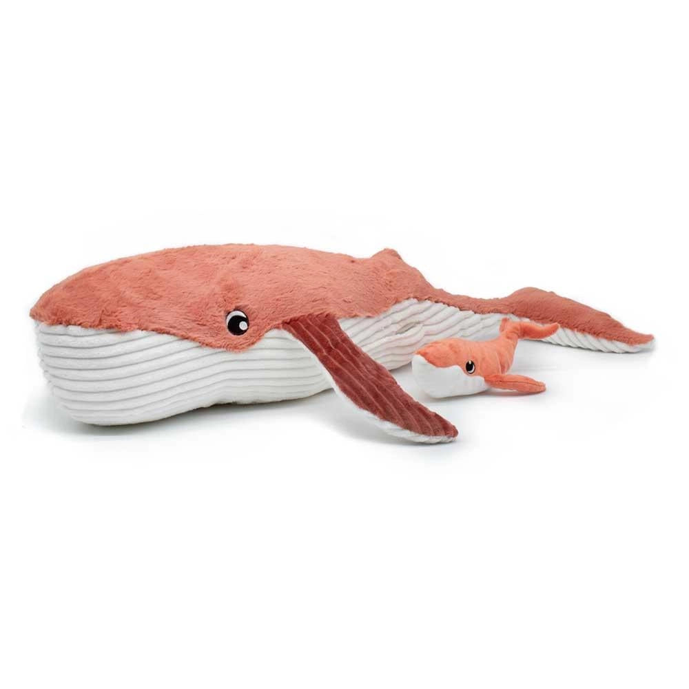 Les Deglingos - GRAVILLOU THE WHALE MUMeBABY TERRACOTTA