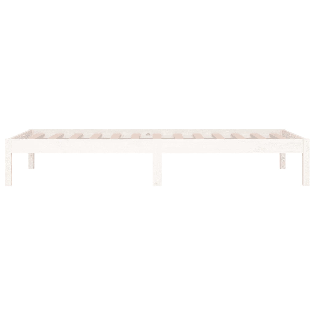 Dormeuse senza Materasso Bianca 90x200 cm Legno Massello Pino 820413