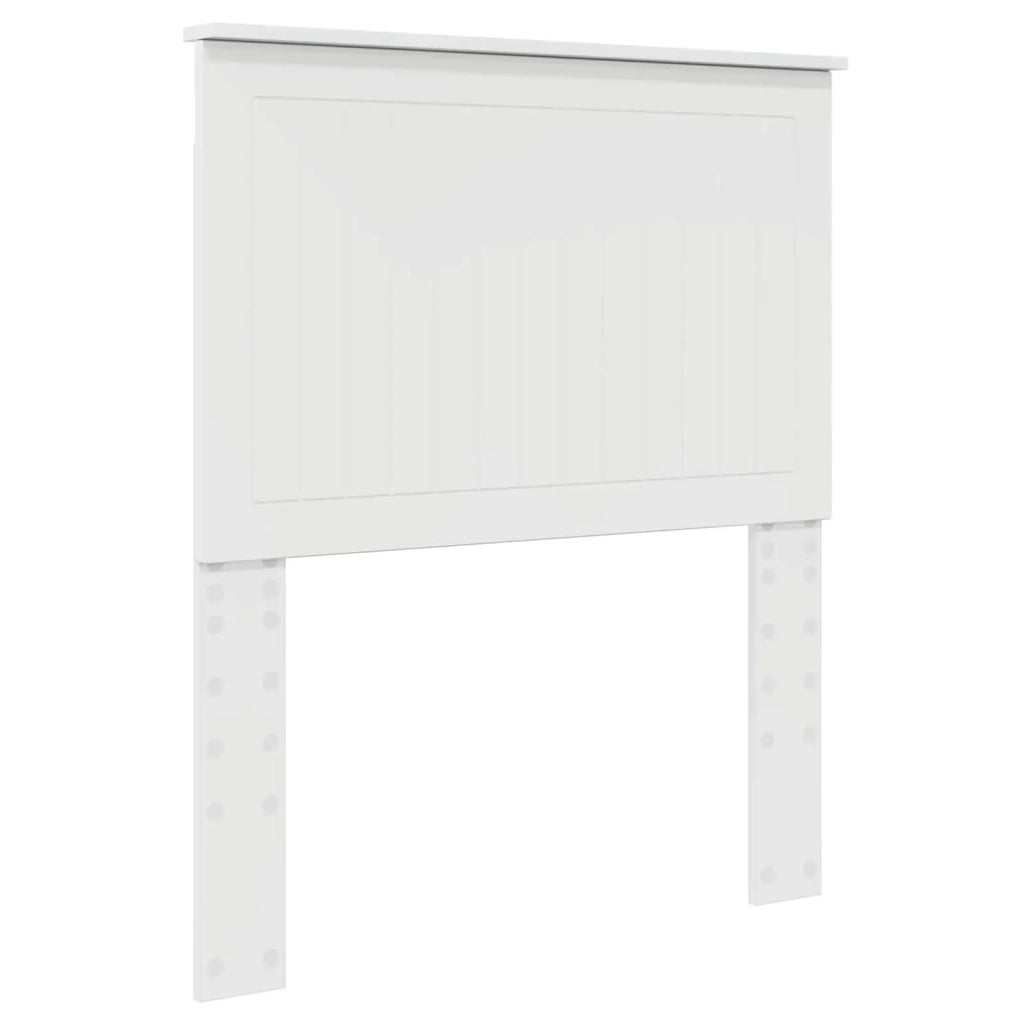 Testiera | Testata con Testiera | Testata Bianco Lucido 80 cm Legno multistrato