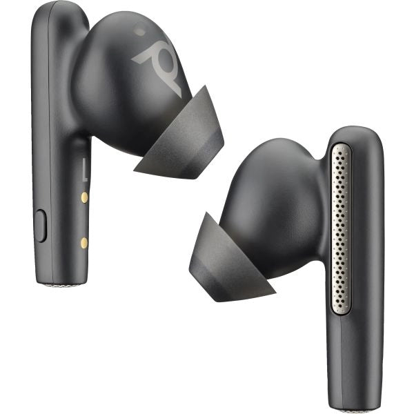 Poly auricolari nerofumo voyager free 60+ uc + adattatore bt700 usb-c + custodia di ricarica touchscreen - 7Y8G4AA