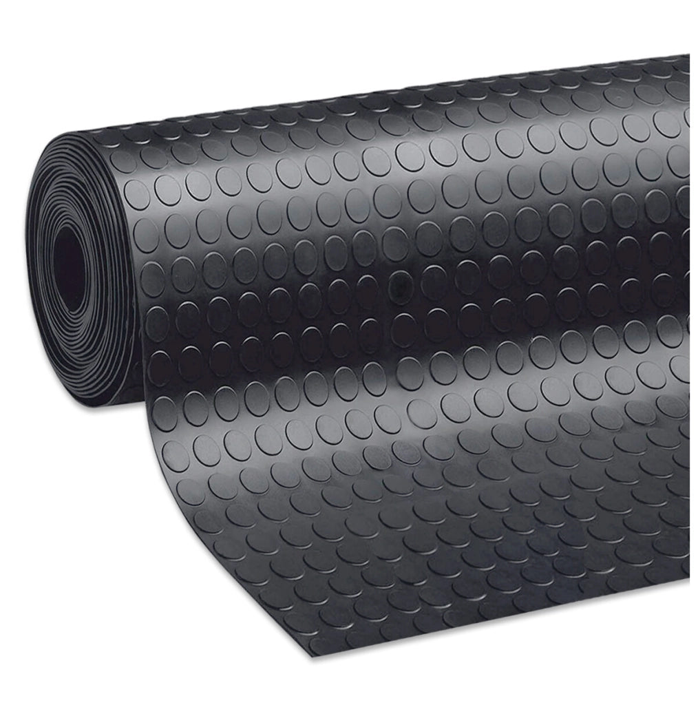 Passatoia Gomma Isolante Antiscivolo 100x120 Cm Tappeto Copri Pavimento Bullonato Zerbino Robusto