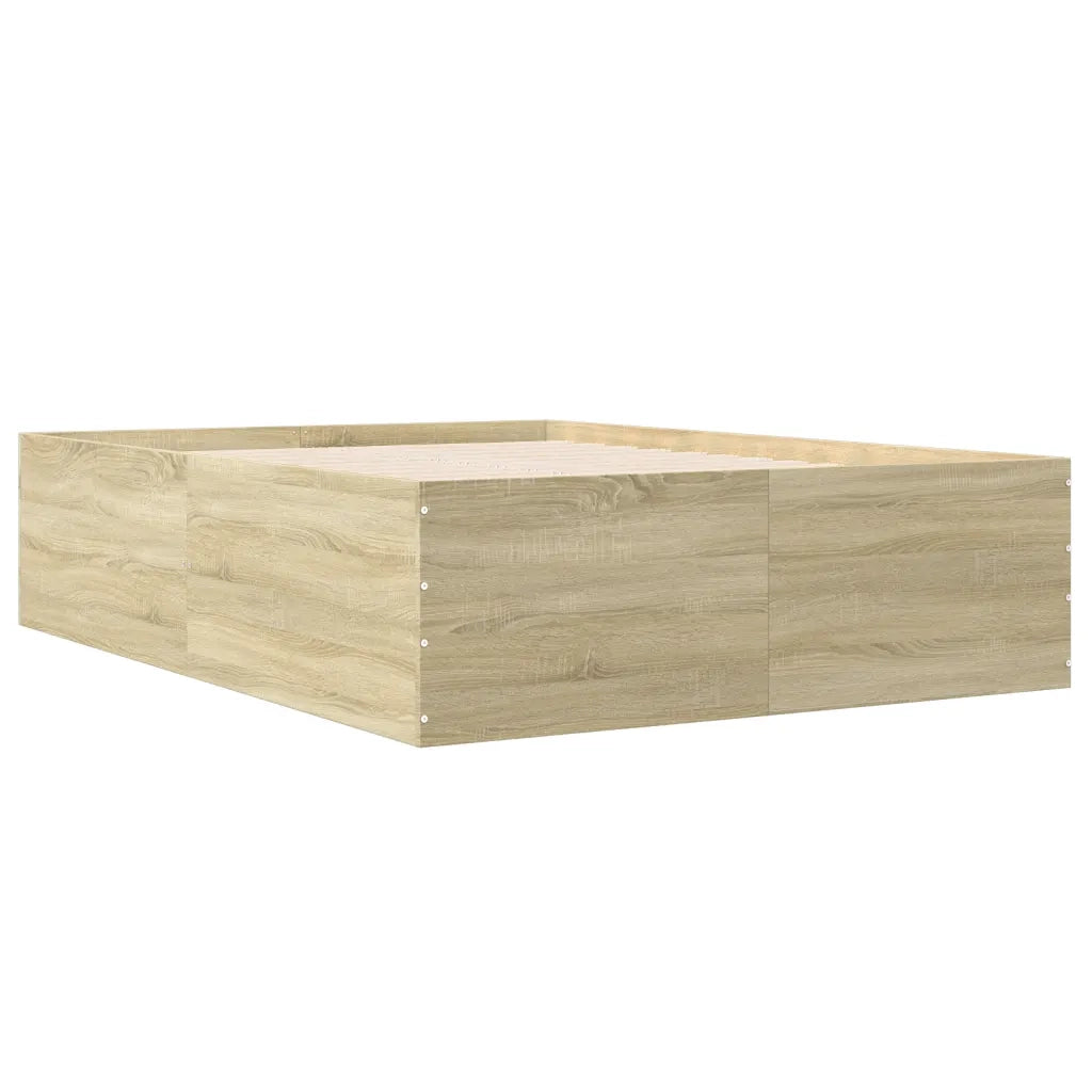 Giroletto-Struttura Letto Rovere Sonoma 140x200 cm in Legno Multistrato 201397