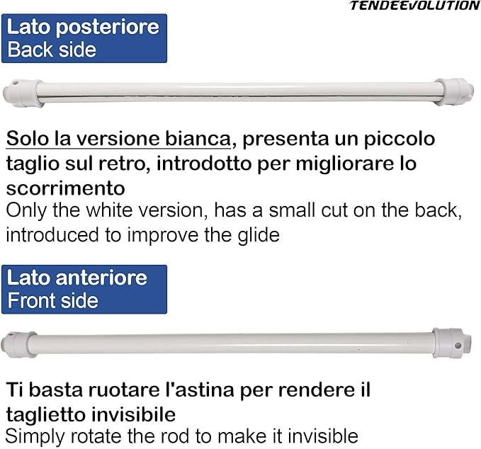 Astina a Molla in Acciao Zincato - Bastoncini Pressione Estensibili 27-36cm - Colore Oro