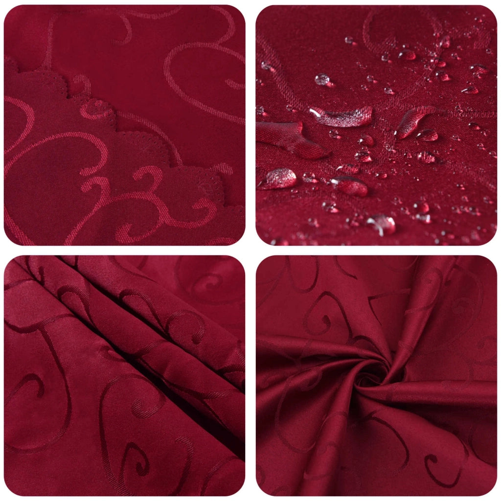 Tovaglia da Tavolo Rettangolare Rosso Vino 110 x 140 cm 42040071