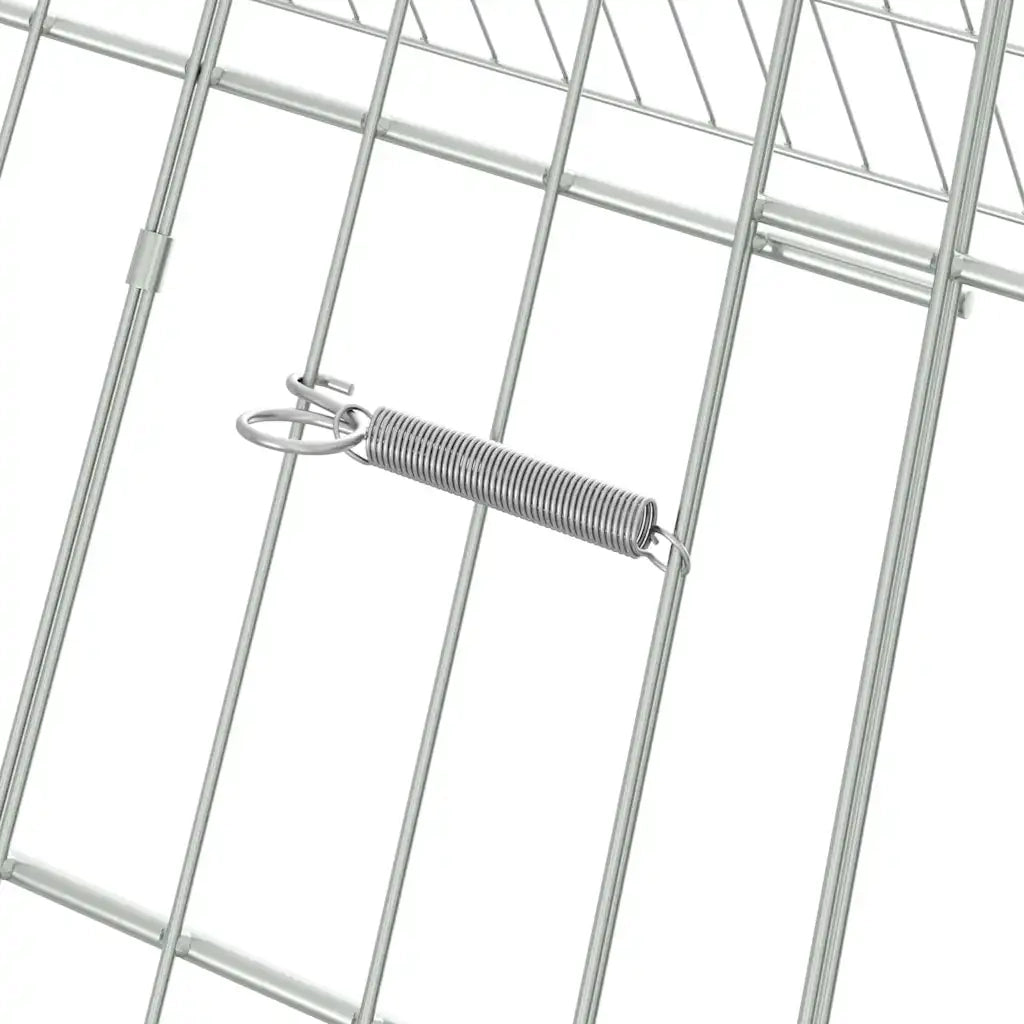 Gabbia per polli Argento 215 x 100 x 85 cm Acciaio zincato CFW8020056