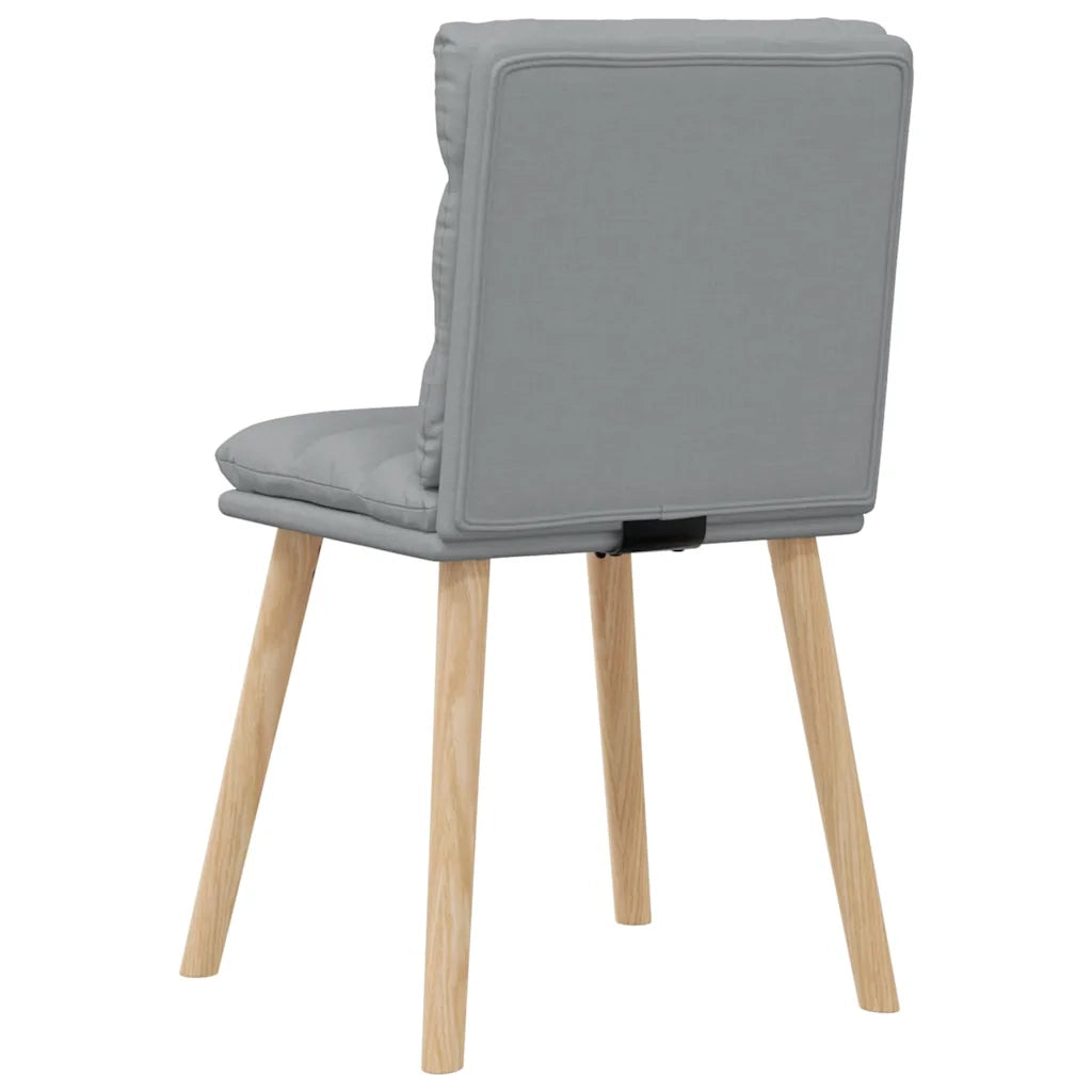 Sedie da Pranzo 4 pz | Sedie da cucina Grigio Chiaro in Tessuto