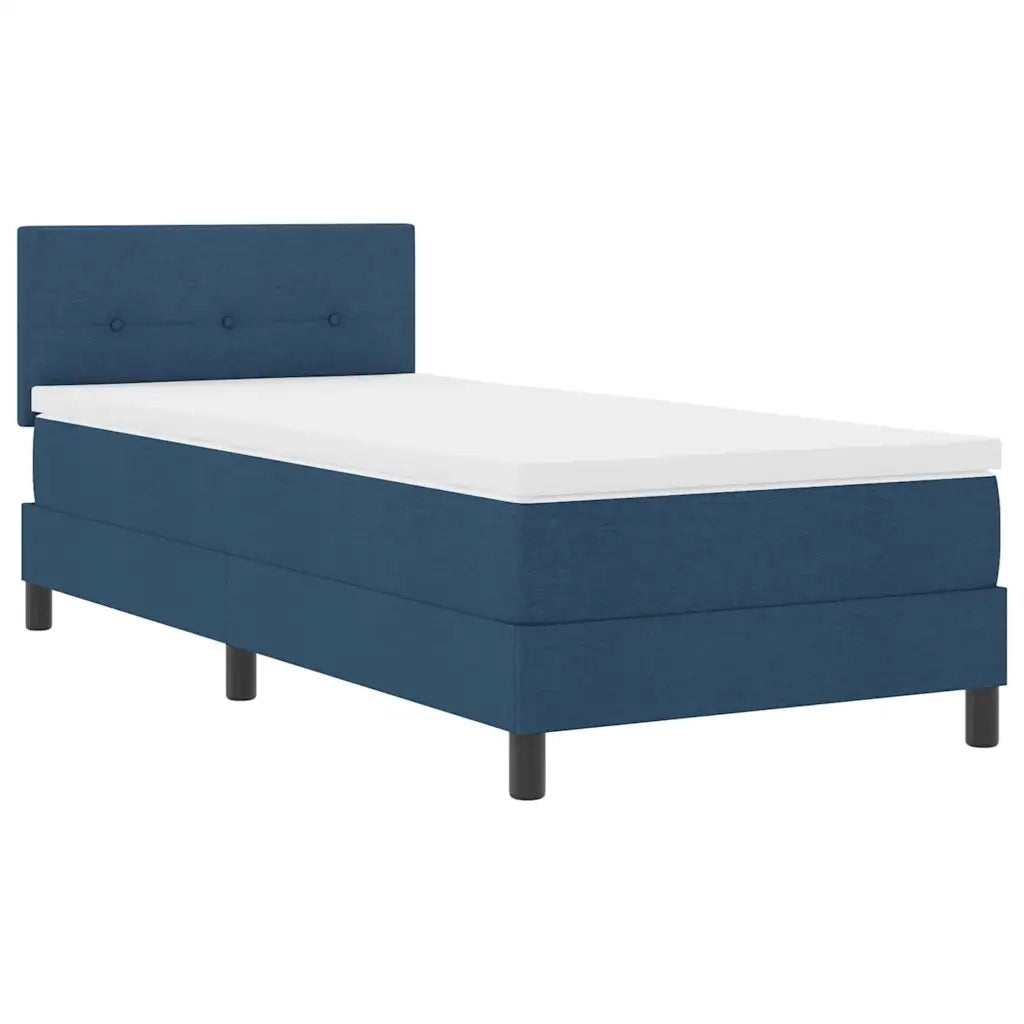 Letto a molle con materasso con led Blu 100 x 200 cm Tessuto 3342190