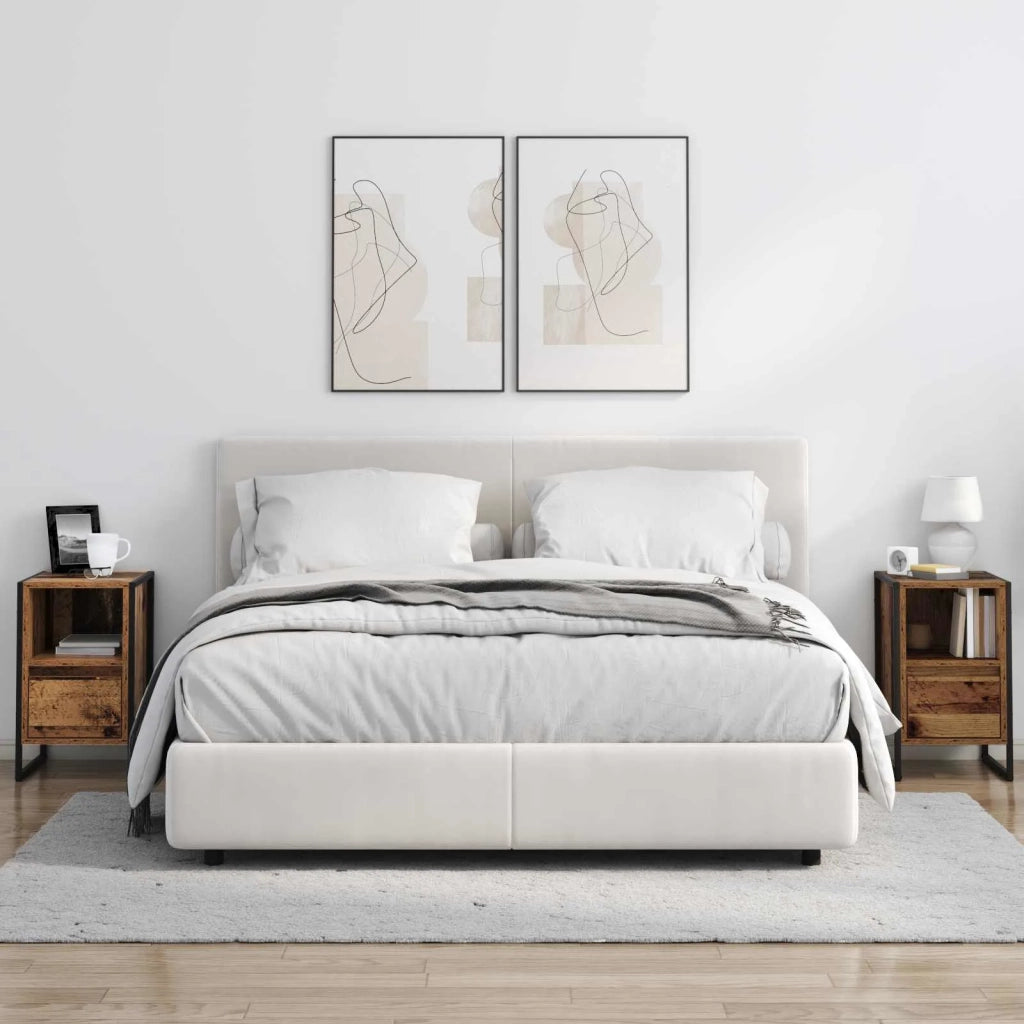 Comodino | Armadio da Notte | Mobiletto da notte Legno vecchio 39,5 x 30 x 50 cm Legno multistrato