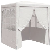 Gazebo | Pergolato Professionale con Pareti 2x2 m Bianco 90 g/m2