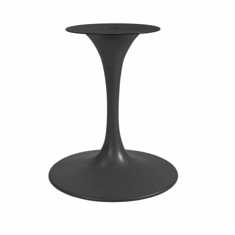 Base Tavolo Acciaio Percy Antracite Tondo Cm ø65h73,5