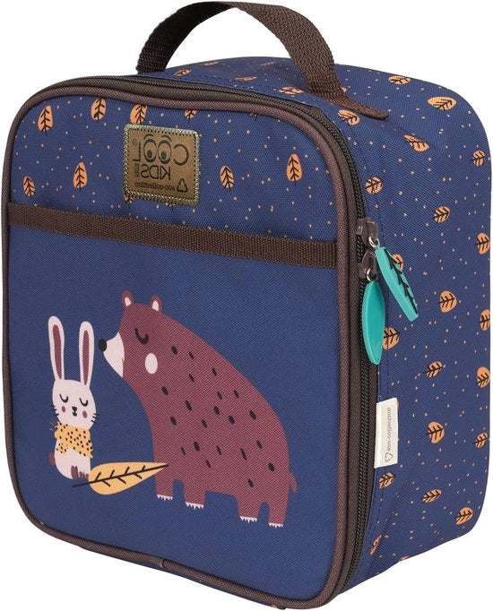Tas Termico per Piccoli Bambini - Contenitore per Pane - 1 pezzo - Verde - Materiale Riciclato - 21x22x11 cm