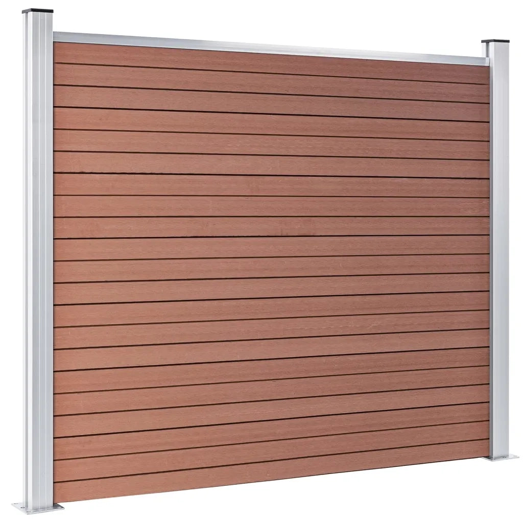 Pannello di recinzione | Recinzione da Giardino in WPC 180x146 cm Marrone