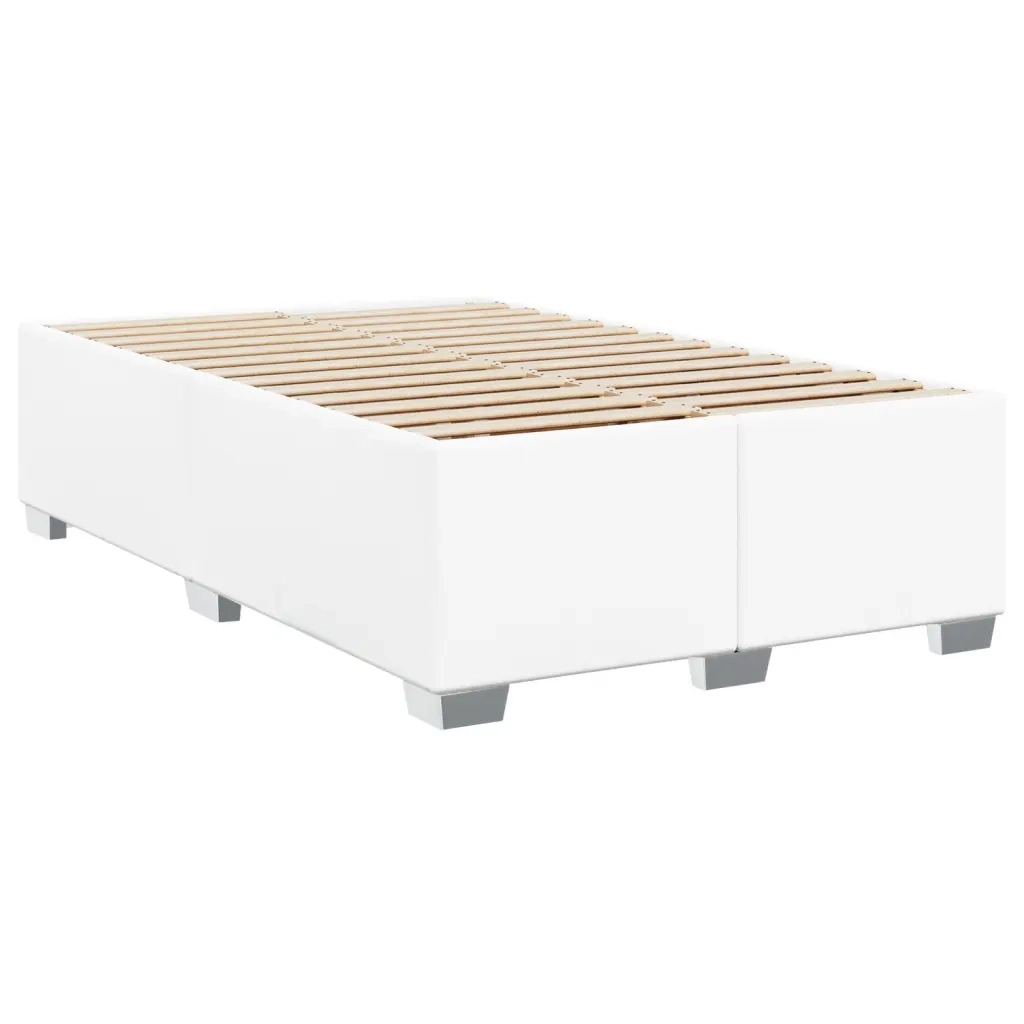 Giroletto a Molle con Materasso Bianco 120x200 cm in Similpelle 3288417