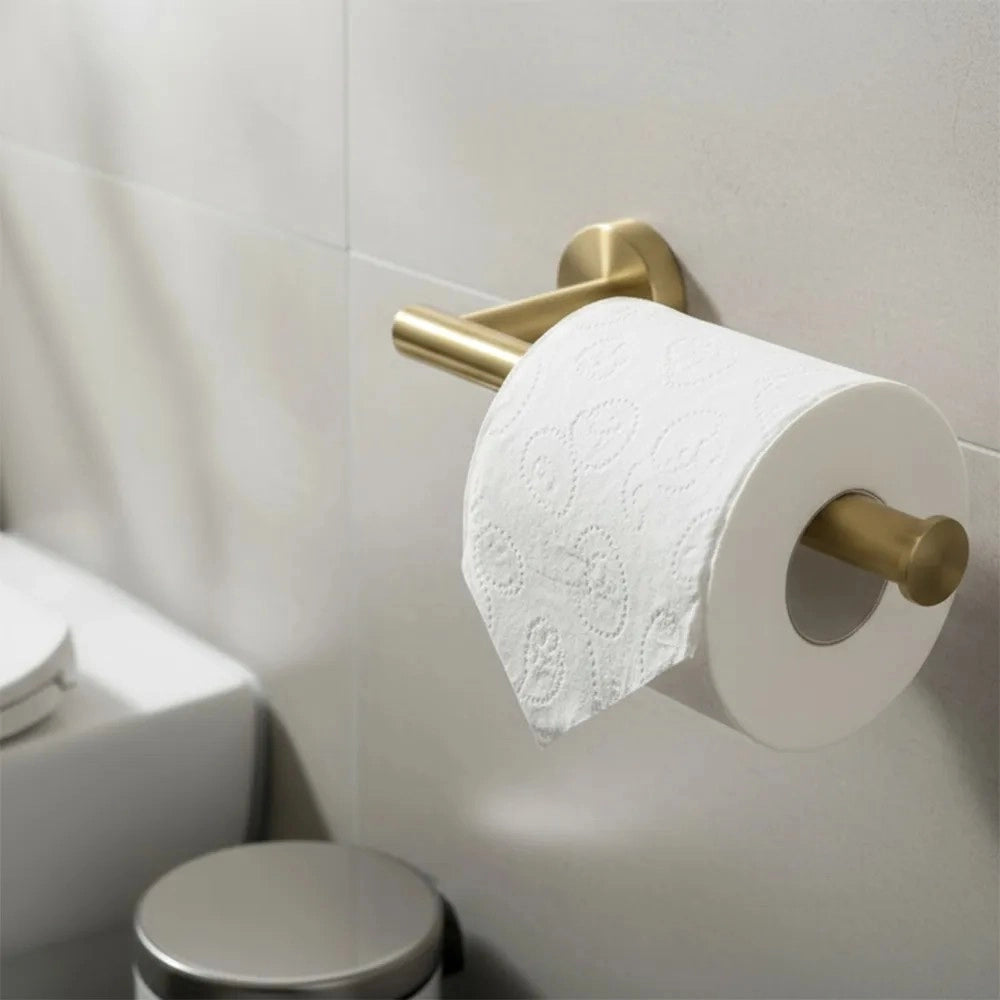 Set Accessori Da Bagno Ari Brush Gold 4 Pezzi