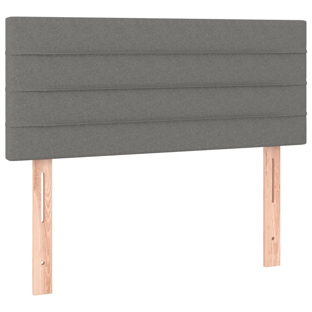 Giroletto a Molle con Materasso Grigio Scuro 90x200 cm Tessuto 3126854