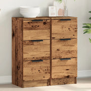 Credenze 2 pz Legno Antico 30x30x70 cm in Legno Multistrato 856956