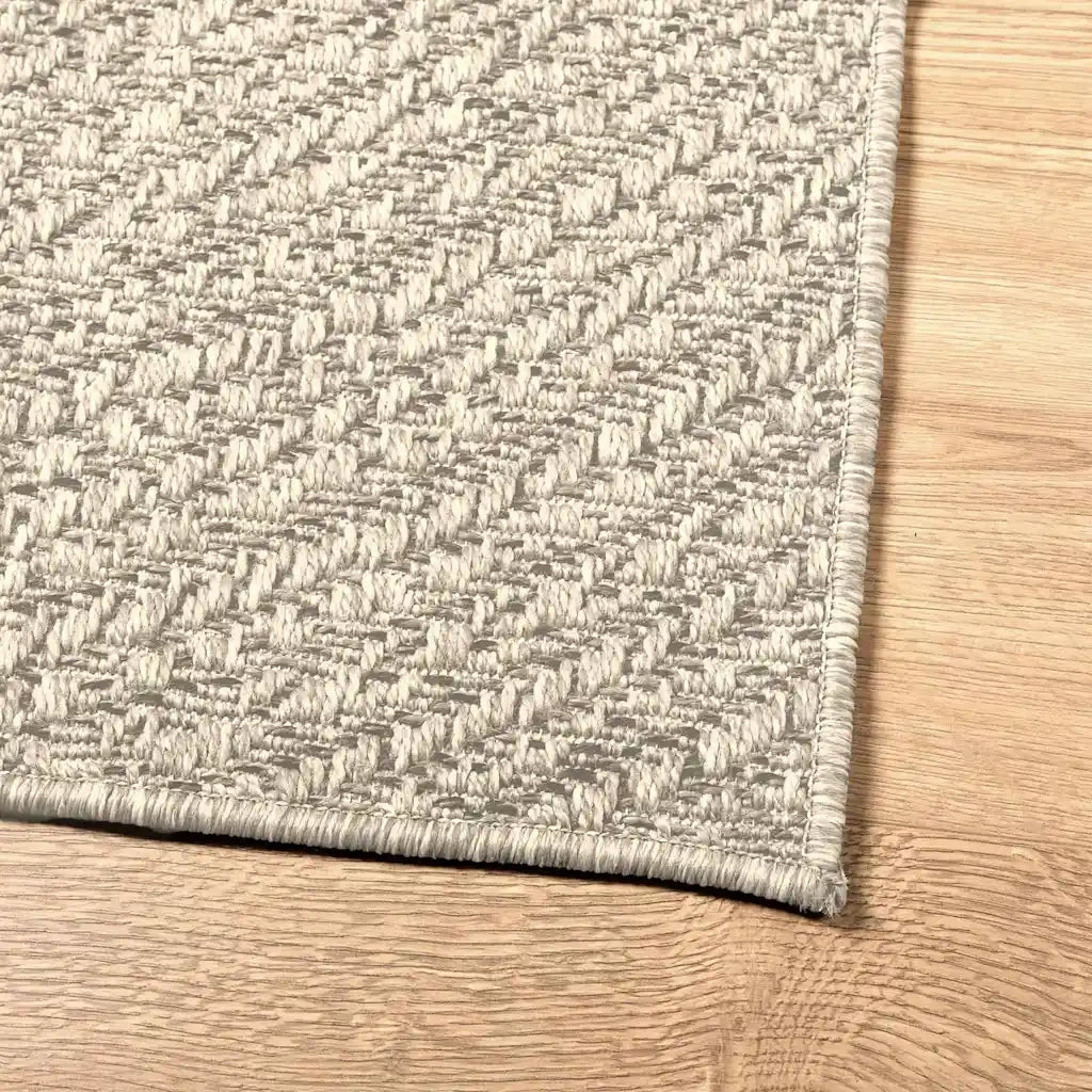 Tappeto ZIZUR Crema 200x290 cm Aspetto Iuta Interni ed Esterni 4010381