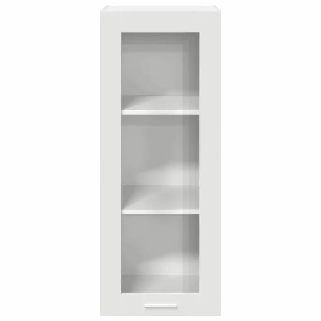 Mobiletto a parete moderno per un'organizzazione efficiente 40 x 31 x 100 cm legno composito bianco 02_0053417