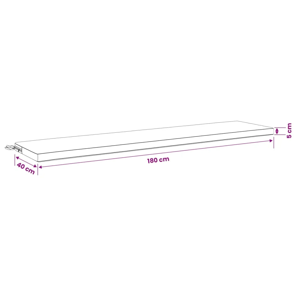 Cuscino per panchina SOEST 100% Poliestere Tortora 949190