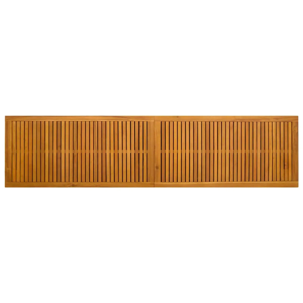Scatola di Stoccaggio per Giardino 185 L 200 x 50 x 56 cm Nero 42002712