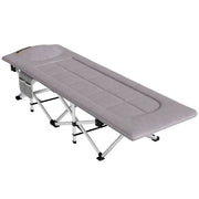 Letto da campeggio pieghevole con materasso ¨C Xylo ¨C Grigio 185x65x37 cm con sacca