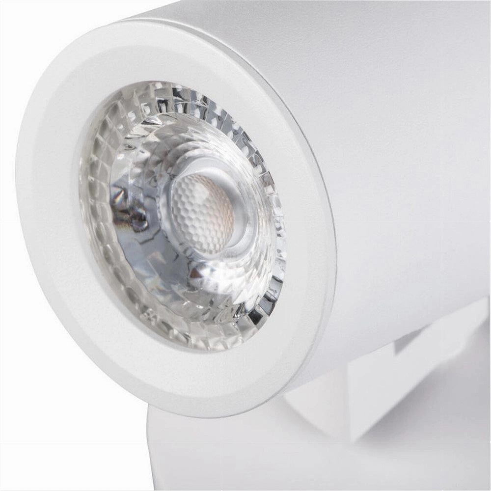 Trade Shop - Applique 2 Diffusori Orientabile Soffitto Parete Lampada Gu10 Bianco Nero Th8802 -