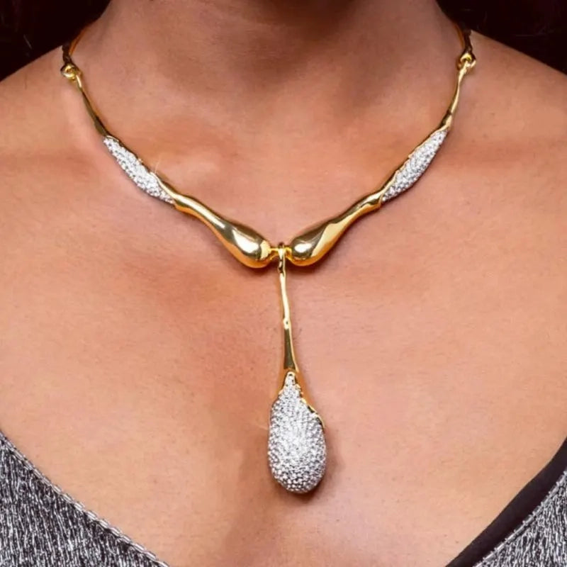 Collana con ciondolo a diamante irregolare fatto a mano, regalo di Natale o compleanno.