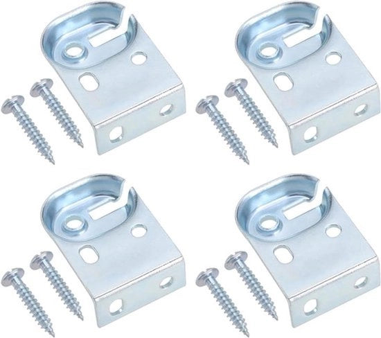 Montaggio di tende a rullo - Kit di riparazione - Materiale metallico - Acciaio galvanizzato - Per le pareti - Riparazione di parti - Ufficio - Casa - 4 pezzi - Adatto per - Acciaio - Viti
